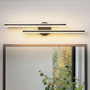 Rennnsan Myndora 17"W Hardwired Rectangle Industrial LED Dimmable Wall Sconce in Black - 1 of 4