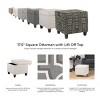 Cole Classics Square Storage Ottoman with Lift Off Top - HomePop - image 4 of 4