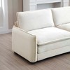 NicBex 150.38 Inch Corduroy 4-Seater Sofa with 2 Arm Pillows and 4 Throw Pillows for Living Room,Apartment,Bedroom - 4 of 4