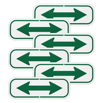 Unique Bargains Aluminum Reflective Arrow Signs for Home