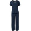 Fruit of the Loom Women's and Plus Short Sleeve Breathable Pajama Set - 4 of 4
