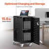 VEVOR Charging Cart, 16 Device Mobile Charging Station, Up to 15.6 in Screen Size, Office and Classroom Mobile Charging Cart, for Chromebook - 3 of 4