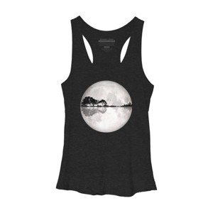Women's Design By Humans Moonlight Nature Guitar II By Maryedenoa Racerback Tank Top - 1 of 2