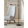 360 Lighting Sparta Modern 49 1/2" Tall Standing Floor Lamp Skinny Swing Arm Pharmacy LED Adjustable Black Metal Living Room Bedroom House Reading - 2 of 4