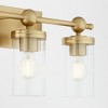 Quorum Lighting Lee Boulevard 4 - Light Vanity in  Aged Brass - 4 of 4