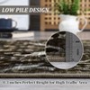 Vintage Floral Area Rug for Living Room Forest Leaves Pattern Rugs for Bedroom Dining Room Office Thin Non Slip Low Pile Rug - 3 of 4