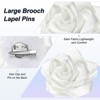 Unique Bargains Handmade Big Rose Flower Brooches and Pins for Women 4.3 Inch 1 Pc - 2 of 4