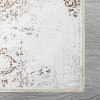 Washable Paisley Area Rug - Vintage Floral Distressed Low Pile Carpet, Non Slip Foldable Rug for Living Room Bedroom Dining Office - 4 of 4