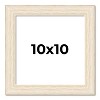 PosterPalooza | 10x10 Wide Barnwood Picture Frame, UV Acrylic, 6 Finishes - Grey, Brown, White, and Black - 2 of 4