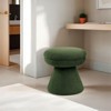 Sapphtopaz Modern Mushroom Shape Ottoman with Round Upholstered Accent Stool with Sturdy Frame Versatile Shoe Bench for Living Room, Entryway - 3 of 4