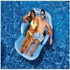 Swimline 72" Inflatable 2-Person Duo Love Seat Swimming Pool Float with Convertible Foot Rest - Blue - 2 of 4