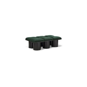 Meridian Furniture,Pavilion Boucle Fabric Bench - 1 of 4