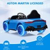 12V Ride on Sports Car for Kids, Licensed Aston Martin Battery Powered Car Toddles, Ride on Toy with RC, Horn, Soft Start - 3 of 4