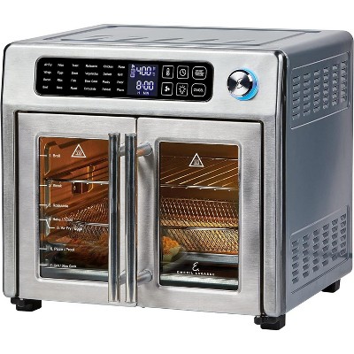 Emeril Lagasse Extra Large French Door Air Fryer Toaster Oven Combo, 25 Cooking Functions w/ Digital Controls, 7 Accessories, Stainless Steel Finish