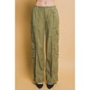 Slickblue Women's Full-Length Cargo Pants with Pockets - Tencel Fabric - Black or Light Olive - Size S-L - 2 of 4