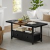 Hausource 2-Tier Coffee Table w/Storage Shelf & 2 Drawers for Living Room - 2 of 4