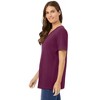 Woman Within Plus Size Perfect Short-Sleeve V-Neck Tunic - 4 of 4