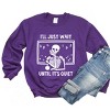 Simply Sage Market Wait Until It's Quiet Apple Sweatshirt - 3 of 4