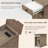 NicBex Classic Vintage End Table with Multifunctional Drawer & Bottom Cabinet,Small Side Table for Bedroom,Living Room - 4 of 4