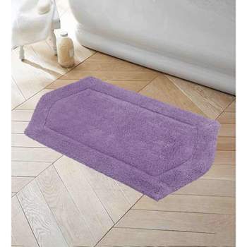 20x34 Low Chenille Memory Foam Bath Rug Aqua Stripe - Threshold™
