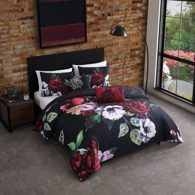 Bebejan Moody Painting 100% Cotton 5 Piece Reversible Comforter Set