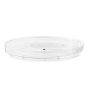 LunaLulinlk Clear Plastic Low Wall Turntable Modular Storage System Organizer, 10" x 10" x 1.36" - 4 of 4