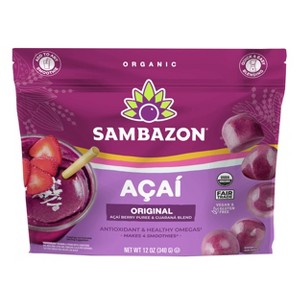 Sambazon Frozen Original Acai Berry & Guarana Globes - 12oz - 1 of 4