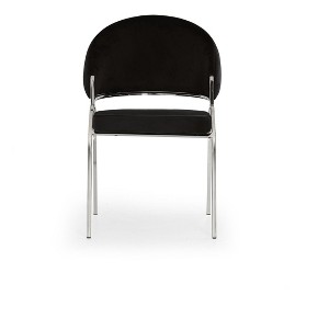NicBex Modern Accent Chair with Metal Legs, Velvet Contemporary Desk Chair, Living Room Chair for Office, Home, Small Spaces - 1 of 4