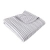 Martha Stripe Taupe Quilted Throw - Levtex Home - 2 of 4