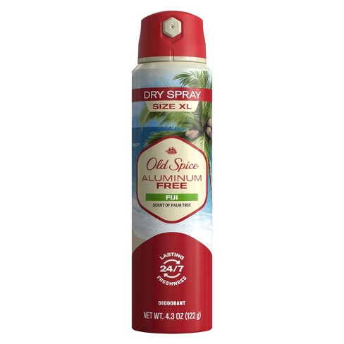 Old Spice Aluminum Free Dry Spray Tropical Scent 4.3oz : Target