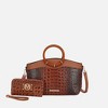MKF Collection Phoebe Tote Women’s Faux Crocodile-Embossed Vegan Leather with Wristlet Wallet Bag by Mia K - 2 of 4
