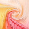 INSPIRE CHIC Women Gradient Color Pleated Satin Ombre Colorful Long Stretchy Neck Scarves 1Pc - 4 of 4