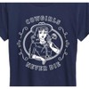 Women's - Instant Message - Cowgirls Never Die Short Sleeve Graphic T-Shirt - 2 of 4