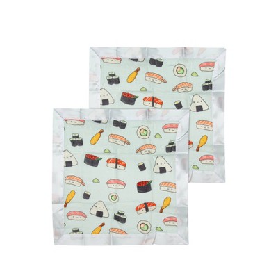 Loulou Lollipop Muslin Security Blanket - Sushi 2pk