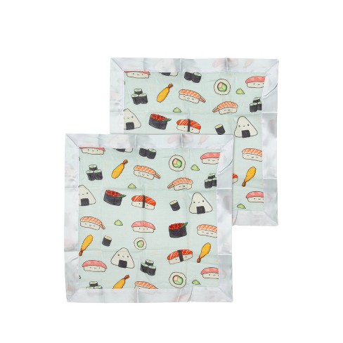 Loulou Lollipop Muslin Security Blanket Sushi 2pk