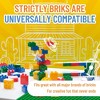 Strictly Briks Big Briks Set - Compatible with All Major Large Brick Brands - 108 Pieces in 4 Colors - 26x22 Baseplate - 4 of 4