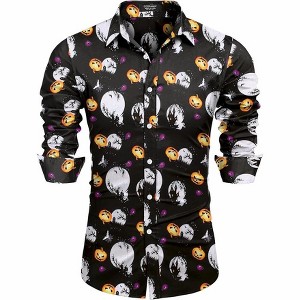 COOFANDY Mens Dress Long Sleeve Wrinkle Free Formal Business Casual Button Down Shirts - 1 of 4