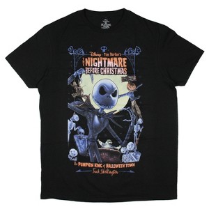 The Nightmare Before Christmas Men's Pumpkin King Of Halloween Town T-Shirt Adult - 1 of 3