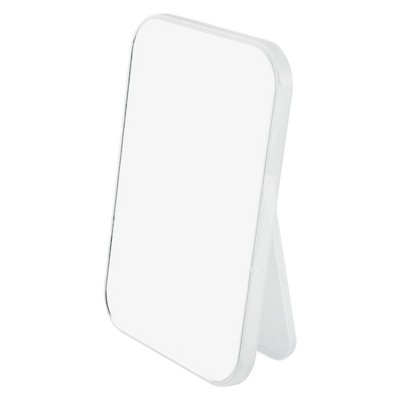 Unique Bargains Foldable Makeup Mirror Dressing Desk Bedroom Travel Portable Mirror for Girl Women