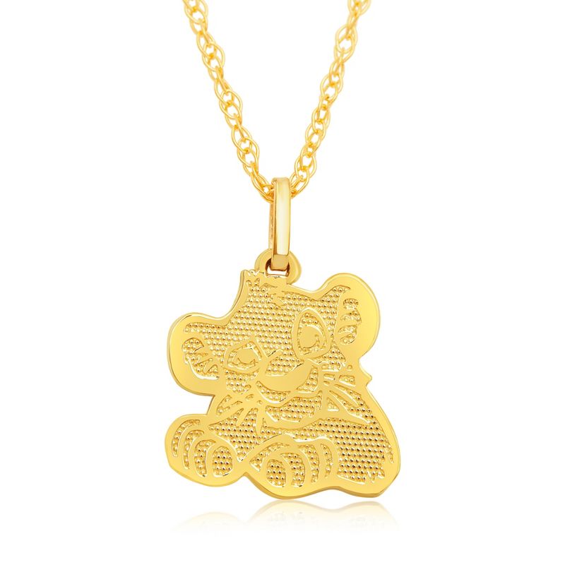 Disney Simba 14k Gold Pendant Necklace, 18", 1 of 5