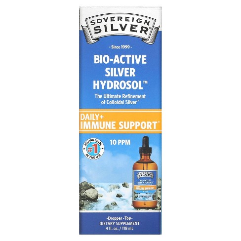 Colloidal Silver Liquid 10 ppm, 4 fl oz (118 mL) Bottle