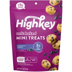 HighKey Mini Treats Blueberry Muffin - 2oz