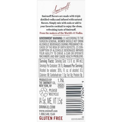 Smirnoff Vanilla Flavored Vodka - 1.75L Bottle