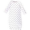 Touched by Nature Baby Organic Cotton Long-Sleeve Gowns 3pk, Safari - 2 of 4