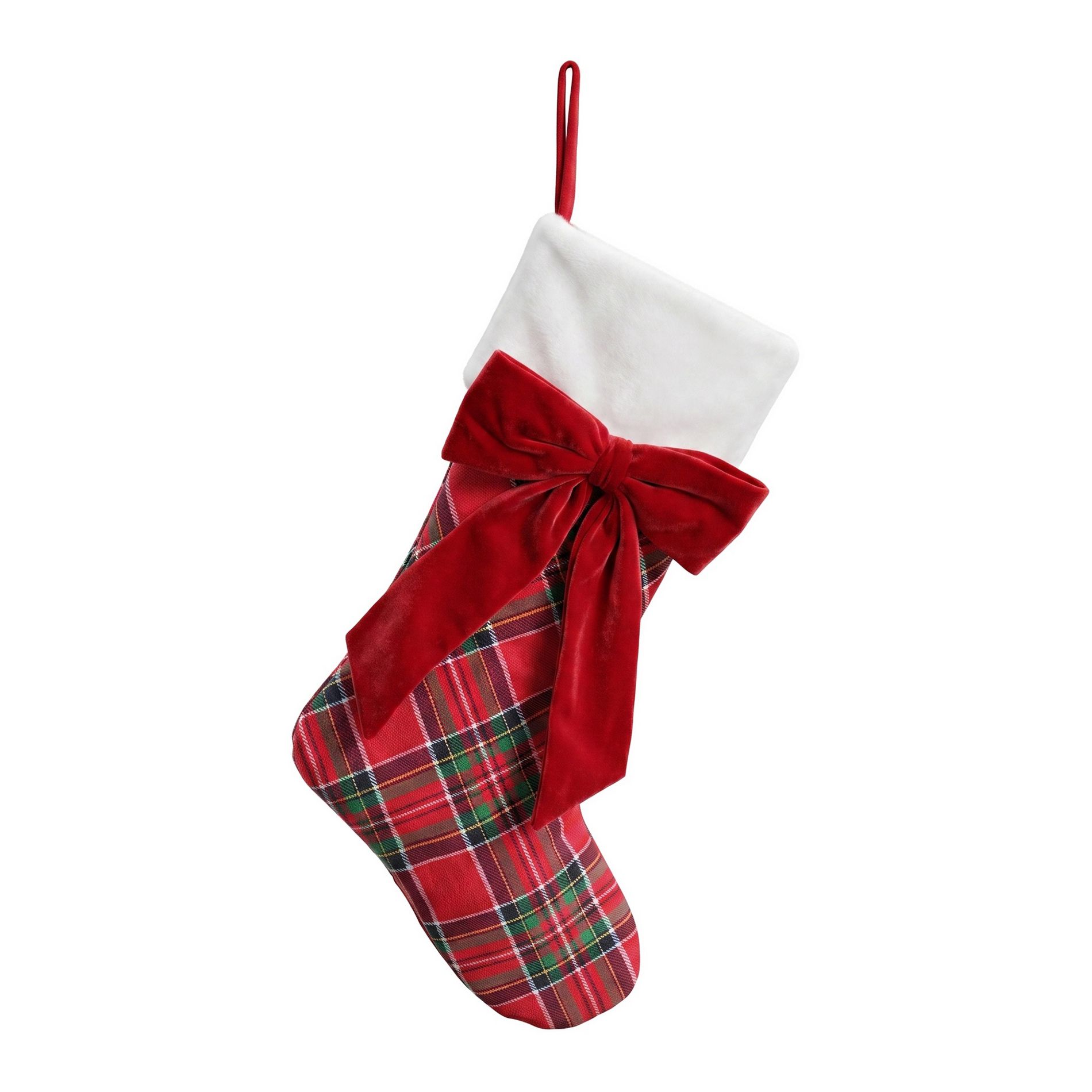 REGALWOVEN Christmas Minimalist Knit Miniature Tree Stockings for Home Holiday Decor 1Pc
