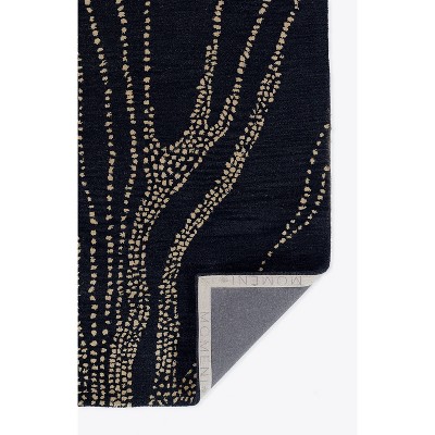 Hand Tufted Navy Wool Abstract 5' x 8' Rug