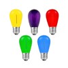 Novelty Lights Rainbow Multicolored S14 Hanging LED String Light Replacement Bulbs E26 Medium Base 1 Watt - 2 of 4