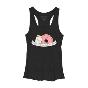 Women's Design By Humans You're the sprinkles to my donut By kimvervuurt Racerback Tank Top - 1 of 2