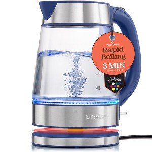 Speed-Boil Electric Kettle 1.7L Coffee & Tea Boiler 1500W, Borosilicate Glass, Wide Opening, Cool Touch Handle, Boil Dry Protection - 1 of 4