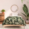 Deny Designs Twin/ Twin Extra Long Avenie Mushroom In Black Forest Comforter and Pillow Sham Green - 3 of 4